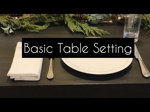 BASIC Table Setting/ How to set up the Table