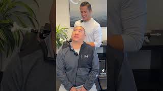 He didn’t expect the crack to be this loud 😃#magichug #occipitallift #orangecounty