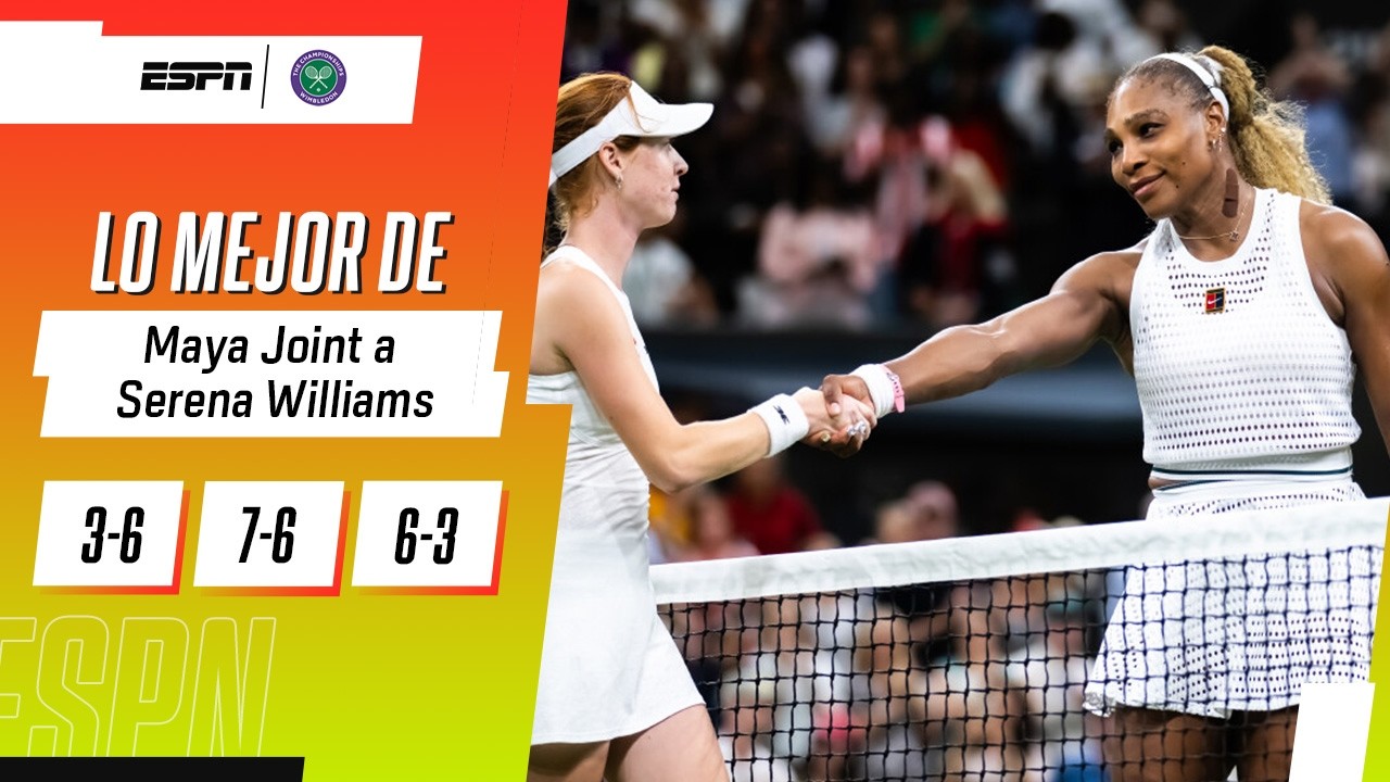 MAYA JOINT ELIMINÓ A SERENA WILLIAMS EN SU REGRESO A WIMBLEDON CON 44 AÑOS | RESUMEN