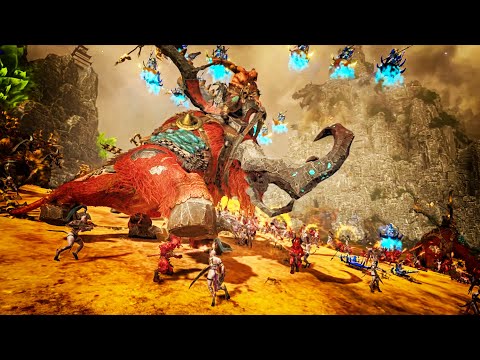 Ogre Kingdoms vs Daemons of Chaos  - Land Battle - Total War WARHAMMER 3 Cinematic Battle