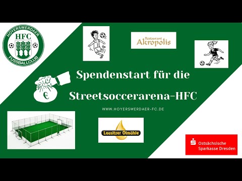 Spendenstart Hoyerswerdaer FC - Streetsoccerarena