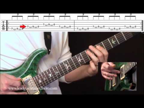 11 Learn Electric Guitar "Pull Offs Part 2" - Rock Guitar Lesson