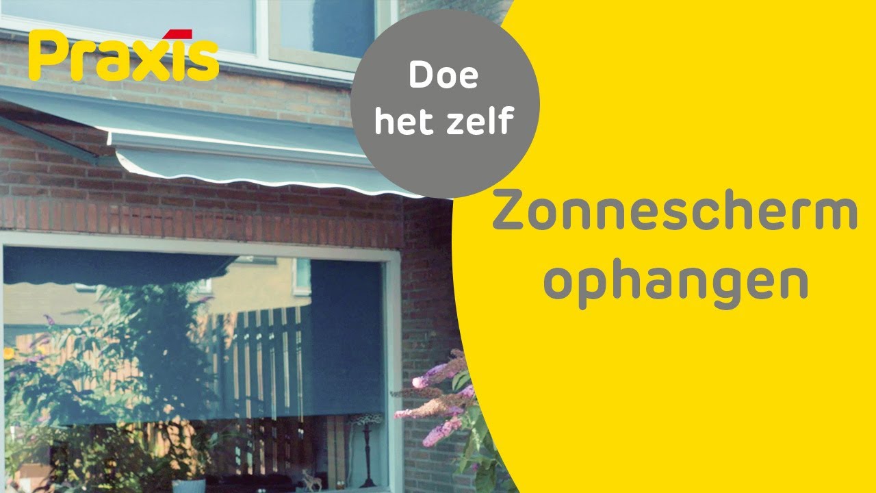 Zonnescherm ophangen