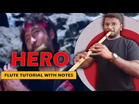 Hero Flute Tutorial For Beginners - Easy To Play Notes -  Straight Flute - Bansuri Bajana Sikhe