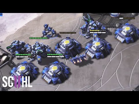 Clem's 5+ BUNKERS PUSH  - Starcraft 2