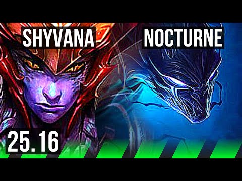 SHYVANA vs NOCTURNE (JGL) | Legendary | EUW Master | 25.16