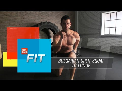 Bulgarian split to lunge