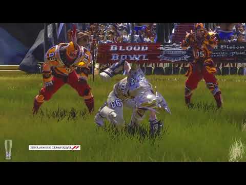 Blood Bowl 2 - 2018 World Cup 1st Rnd Parmenion (Dark Elf) Vs Velihopea (Human)