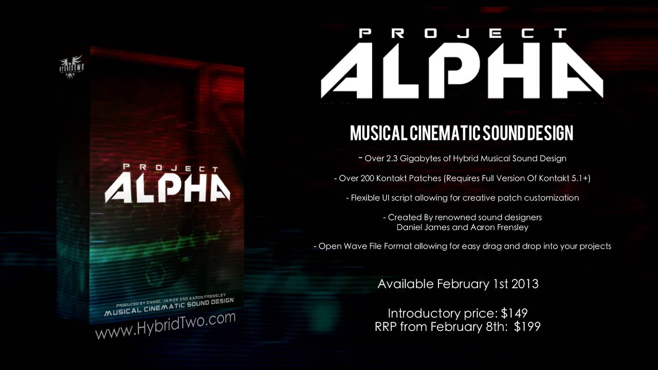 HybridTwo Announces: Project ALPHA Musical Cinematic Sound Design