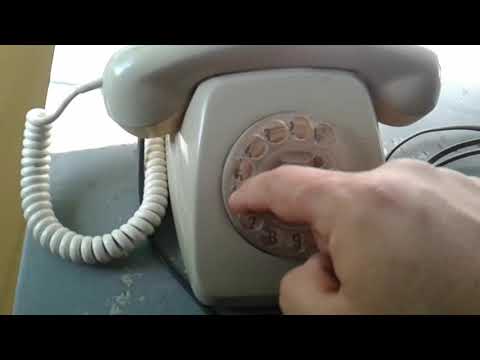 Telefono antiguo a disco asi se marcaba antes para realizar una llamada