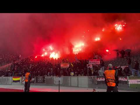 Feyenoord Rotterdam Pyro 04.11.2021 Olympiastadion