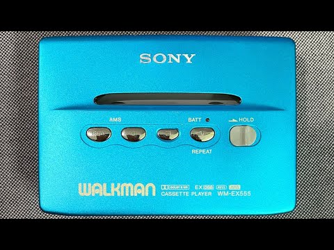 Sony WM-EX555 Walkman Cassette Player, Excellent Rare Blue ! Tested & Working ! image 14