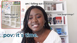 DOWNSIZING MY KPOP COLLECTION | selling and packing albums, building a new shelf, & fresh starts