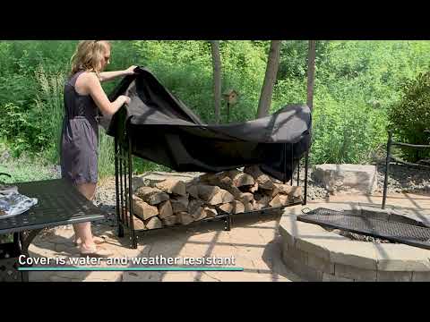 Ultimate Patio Decorative Firewood Log Rack & Cover Overview Video