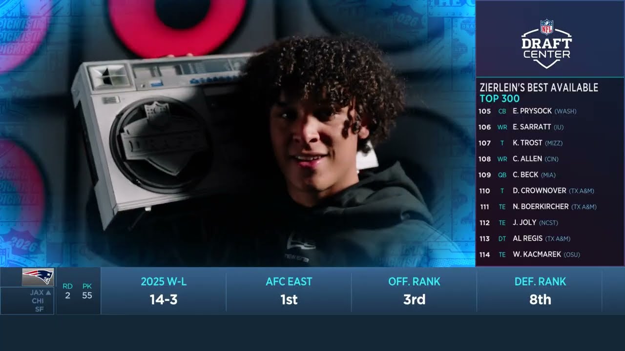 The Philadelphia Eagles Select Eli Stowers with the 54th Pick in the 2026 NFL Draft