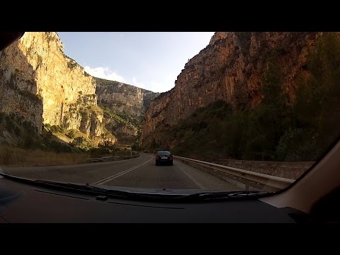 From Kainourgio to Antirrio (Greek National Road 5 - highway driving, Greece) - onboard camera