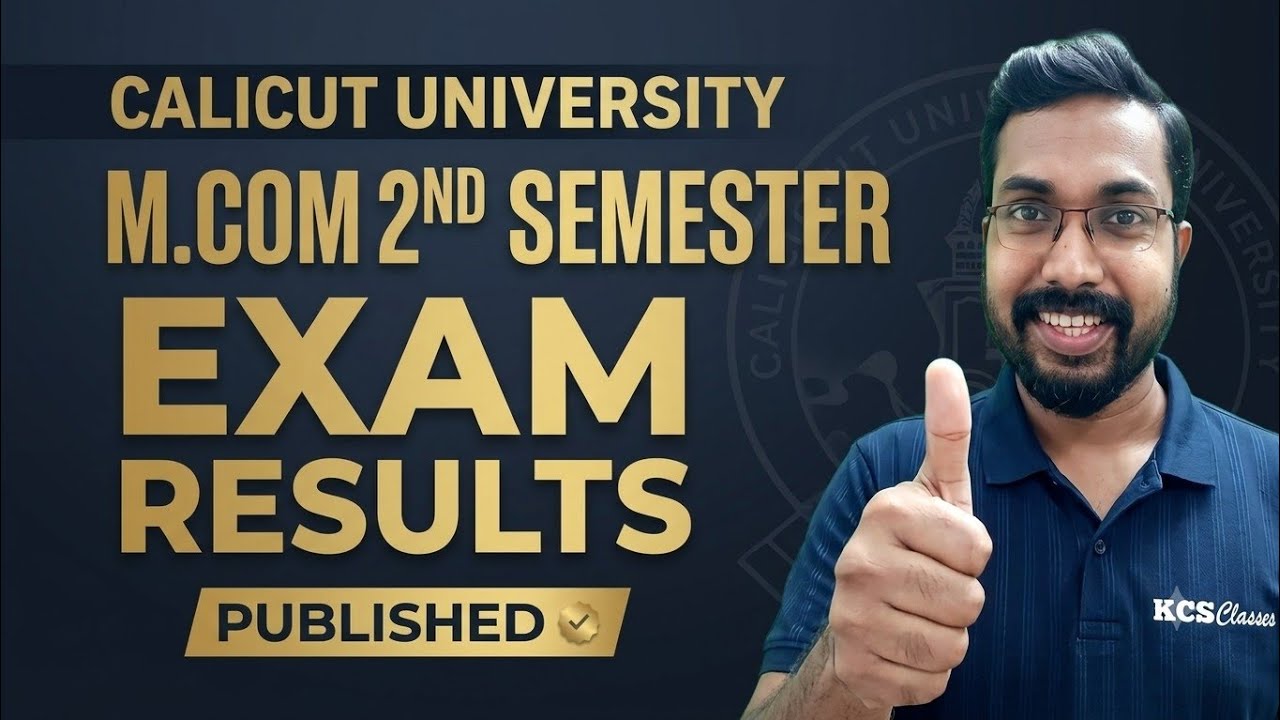 Calicut University M.com 2nd Sem Results Published 