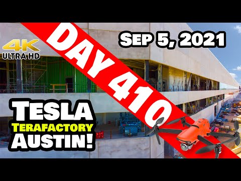 Tesla Gigafactory Austin 4K  Day 410 - 9/5/21 - Terafactory TX - UPCLOSE & PERSONAL AT GIGA TEXAS!
