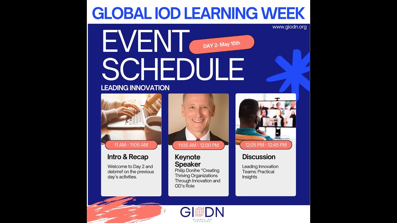 Global IOD Learning Week Day 2- Leading Innovation with Philip L. Donihe