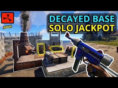 Rust DECAYED Bases Give LUCKY JACKPOT LOOT To A SOLO Player!!