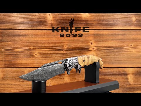 KnifeBoss zavírací damaškový nůž Dog VG-10