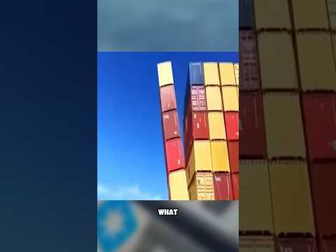 Why do containers fall from ships, and what happens afterward? #shorts