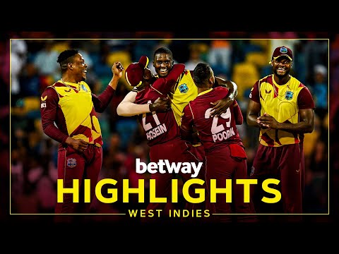 Highlights | West Indies v England | Holder Takes 4 Wickets in 4 Balls! | 5th Betway T20I