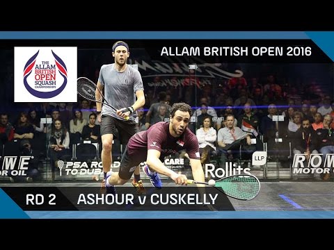 Squash: Ashour v Cuskelly - Allam British Open 2016 - Men's Rd 2 Highlights