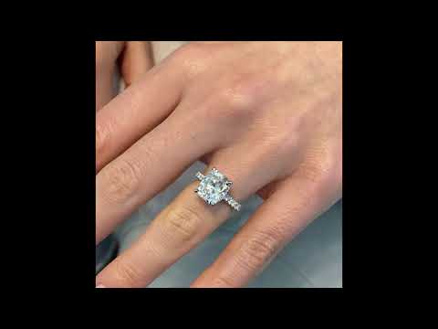 4 ct Cushion Cut Diamond Engagement Ring