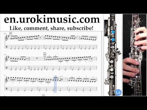 How to Play Oboe Passenger Let Her Go Part#1 Melody School Learn Class Course Tutorial Sheet Music