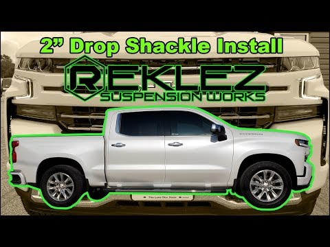 2" Drop Shackles 2019 Silverado Installation Rear Coil Over Kit Sneak Peak