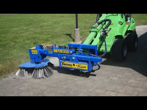 Brosse desherbage rb80 pour le nettoyage des chantiers, le désherbage non chimique sur les pavés_5