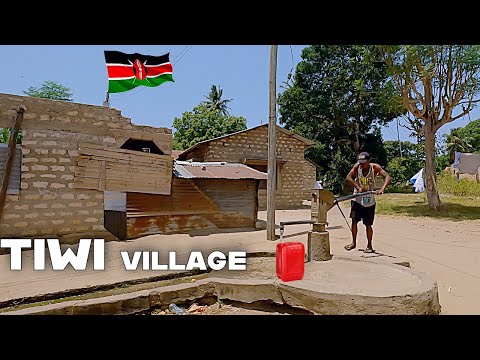Life in TIWI Village, In KWALE, KENYA | A Local Humble Community & History | 4K UHD Walking Tour