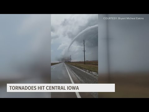 Multiple tornadoes spotted in Central Iowa Tuesday evening