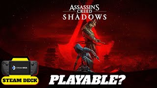 Assassin's Creed Shadows on Steam Deck - Verified but is it Playable?