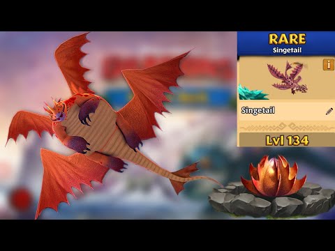 Singetail Max Level 134 Titan Mode - Dragons:Rise of Berk