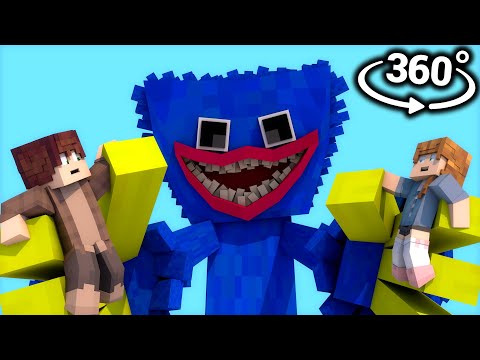 360° VR Minecraft: GIANT HUGGY WUGGY in Poppy Playtime