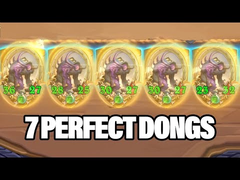 Abusing a Naga to Get 7 Golden Amalgadons | Dogdog Hearthstone Battlegrounds