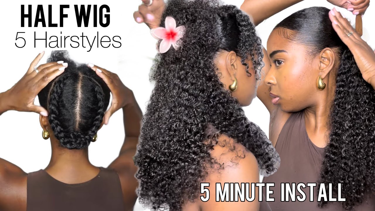 5 Quick and Easy Half Wig Hairstyles You Can Do in Minutes! ✨| Ft BetterLength