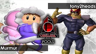 Melee: Murmur (Ice Climbers) V tony2heads (Captain Falcon) - Obelisk 116 Tournament SSBM