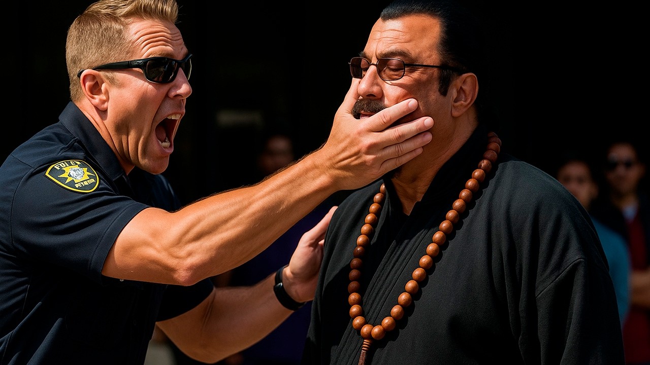 Racist Cop Slaps Steven Seagal… What Happens Next Shocks Everyone