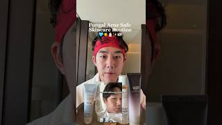 Fungal Acme Safe Skincare Routine 🩵✨🇰🇷🧴 #fungalacne #skincareroutine