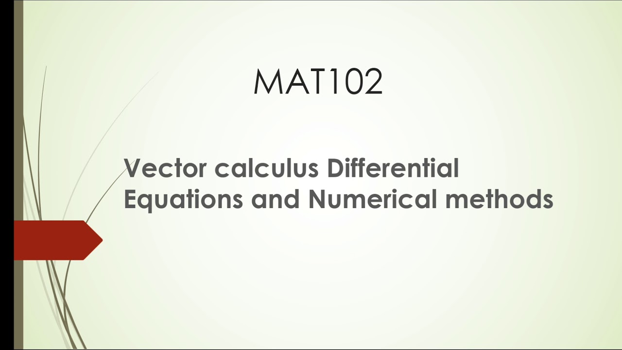 Introduction to module 5 of MAT102