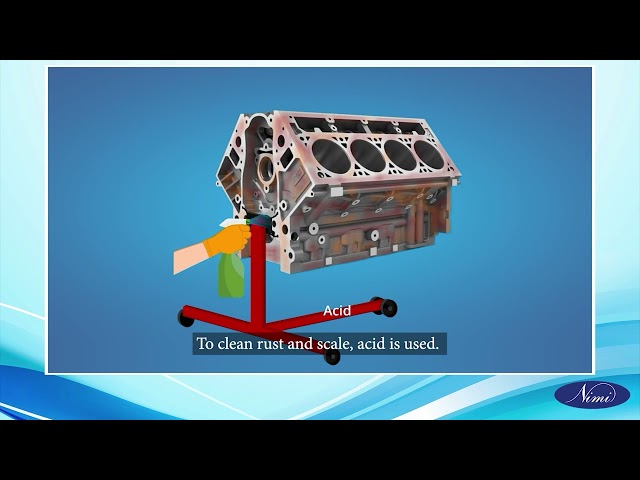 Cleaning and testing engine block