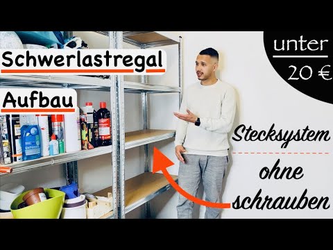 Schwerlastregal einfach aufbauen | Anleitung | Stecksystem | ohne schrauben