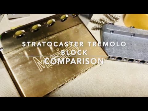 -Sound Comparison-Stratcaster "Musiclily" Tremolo Block