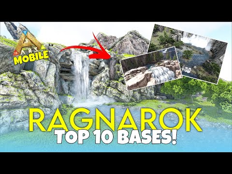 Ragnarok Top 10 Base Locations in Ark Mobile - Best Bases & Hidden Caves 😱
