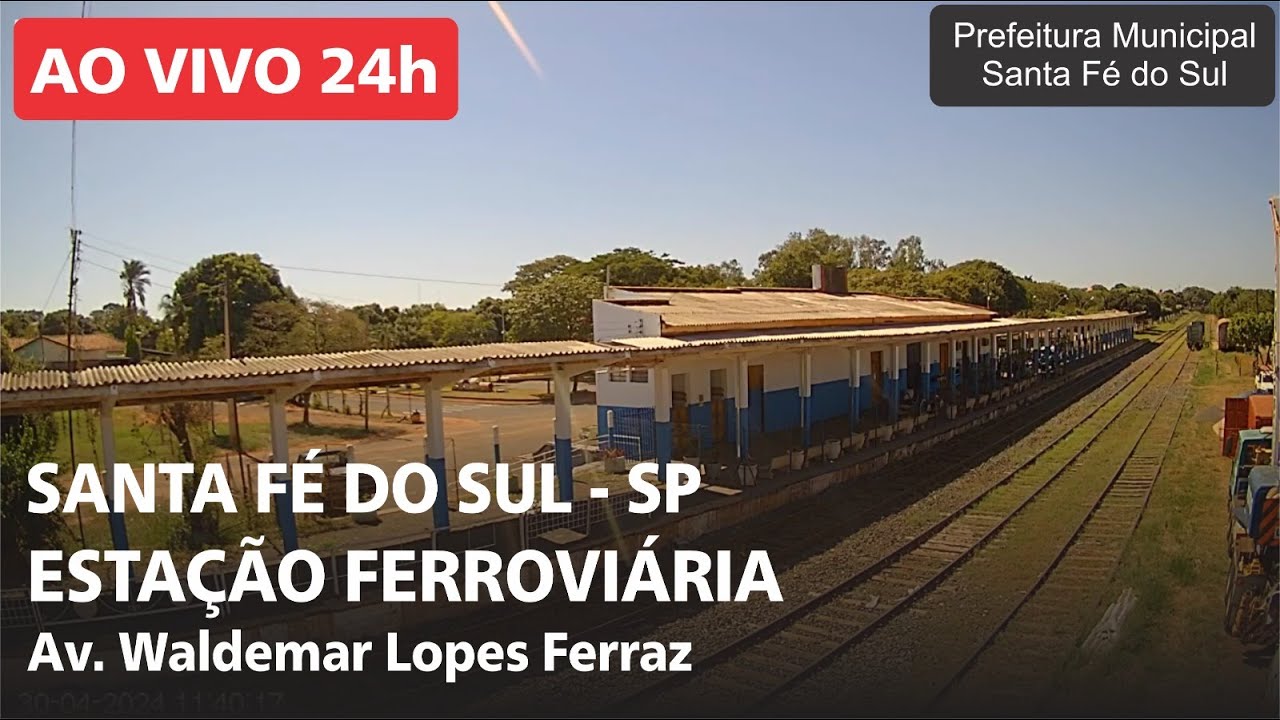 Live webcam view of Trenes en Santa Fé do Sul