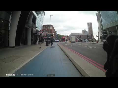 RO07KET   Rolls RLJ almost cleans out cyclist - Met NFA