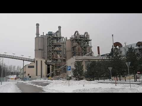Małogoszcz cementownia, wyburzenie stalowej konstrukcji, (wymiennik ciepła)